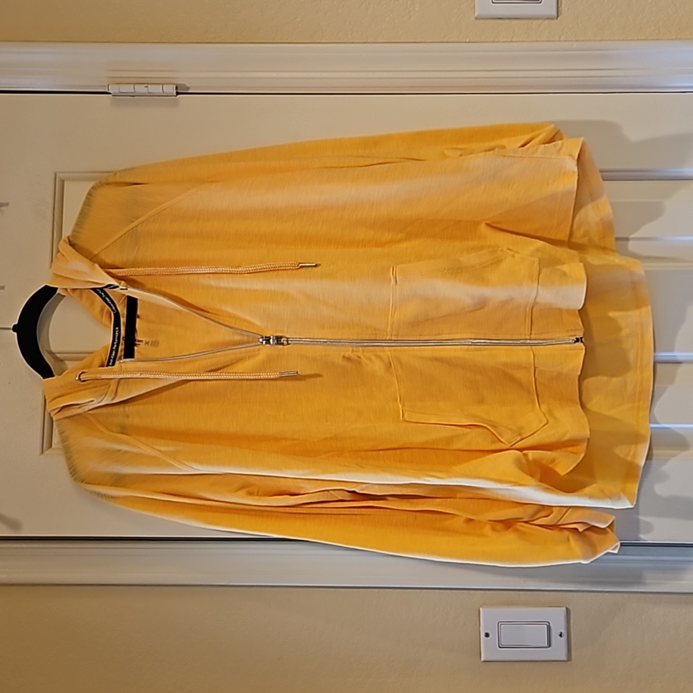 Calvin Klein Performance Light Yellow Zipper Swea… - image 2